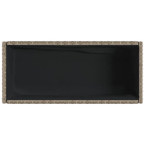 Hochbeete mit Ablage, 2er Set, Grau