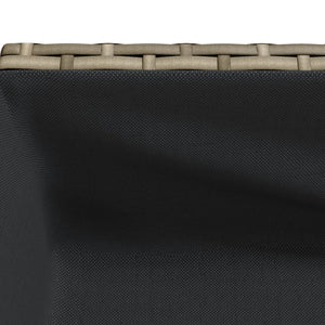 Hochbeete mit Ablage, 2er Set, Grau