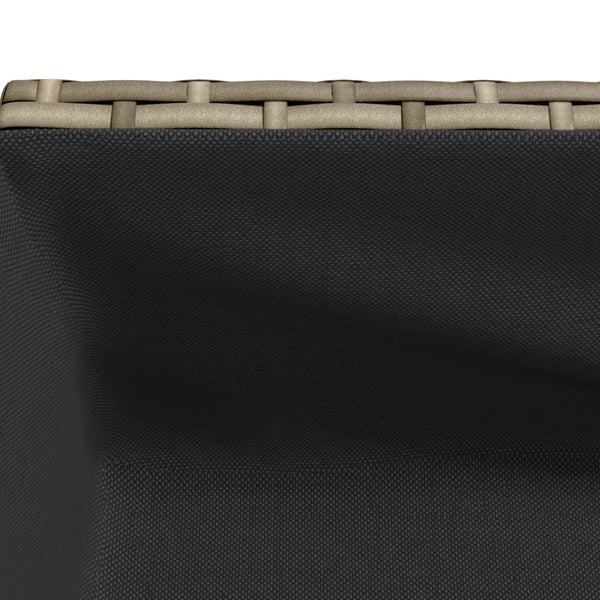 Hochbeete mit Ablage, 2er Set, Grau