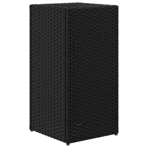 vidaXL Jardinières 2 pcs Noir 30x30x60 cm Résine tressée