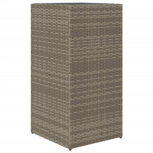 Pflanzkübel 2er Set Grau 40x80 cm Poly Rattan