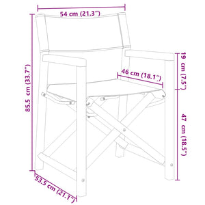 Klappbare Gartenstühle Dunkelgrau 8er Set