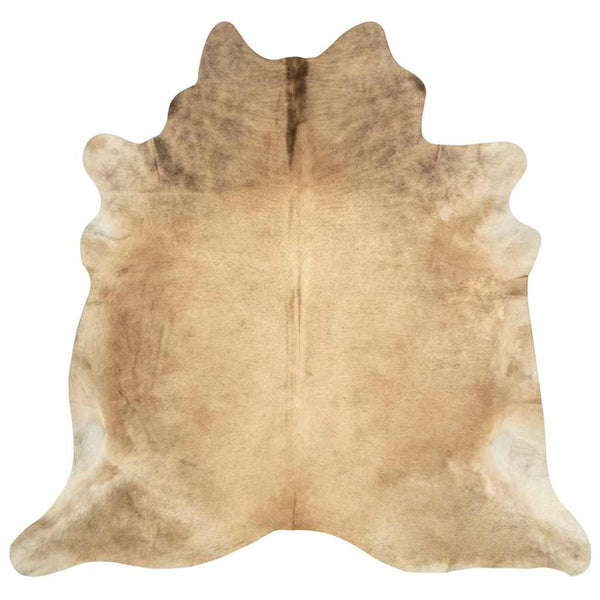 vidaXL Tapis en véritable cuir de vache Beige 180x220 cm