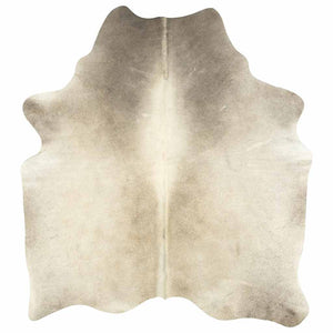 vidaXL Tapis en véritable cuir de vache Beige 180x220 cm