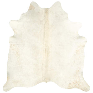 vidaXL Tapis en véritable cuir de vache Beige 180x220 cm