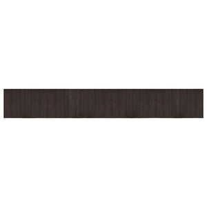 Dunkelbrauner Bambus Teppich 60x400 cm
