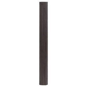 Dunkelbrauner Bambus Teppich 60x400 cm