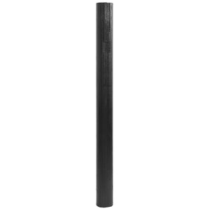 Grauer Bambus Teppich 80x400 cm