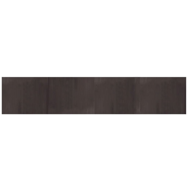 Dunkelbrauner Bambus Teppich 80x400 cm