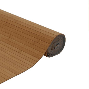 Brauner Bambus Teppich 80x500 cm