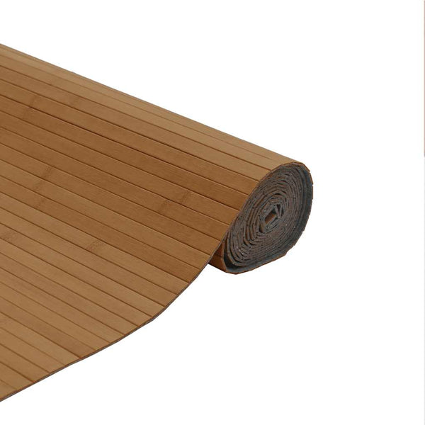 Brauner Bambus Teppich 80x500 cm