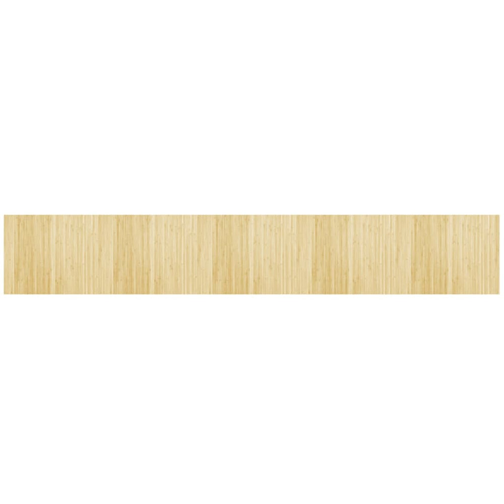 vidaXL Tapis Rectangulaire Nature Clair 80x500 cm Bambou