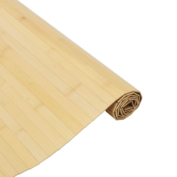 Bambus Teppich Hell 80x500 cm