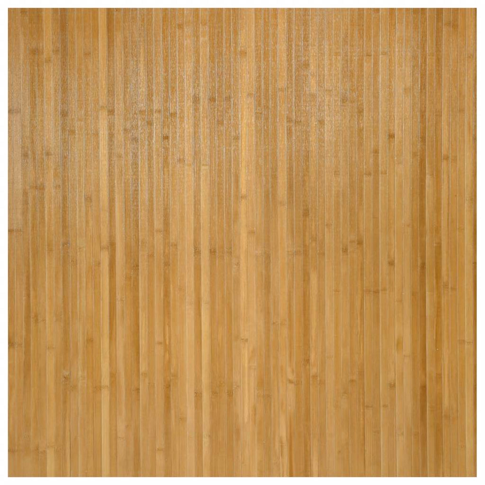 vidaXL Tapis rectangulaire Naturel 100x100 cm Bambou