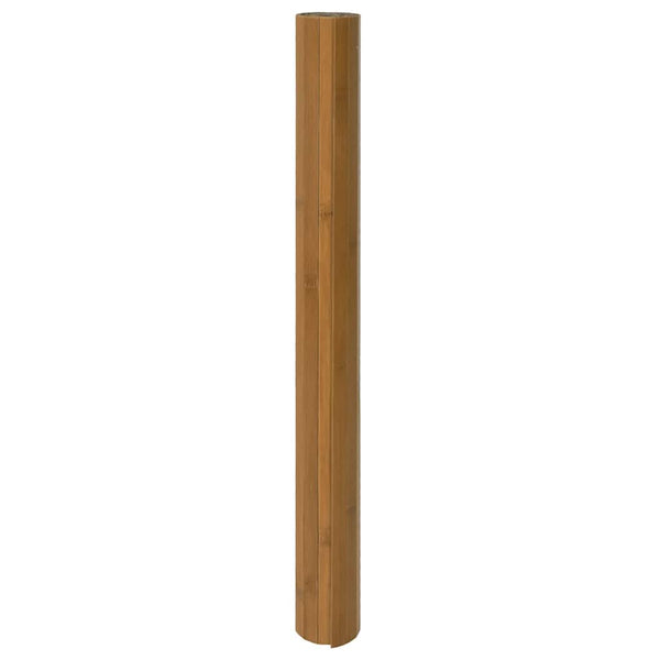 Bambus Teppich Braun 100x100 cm