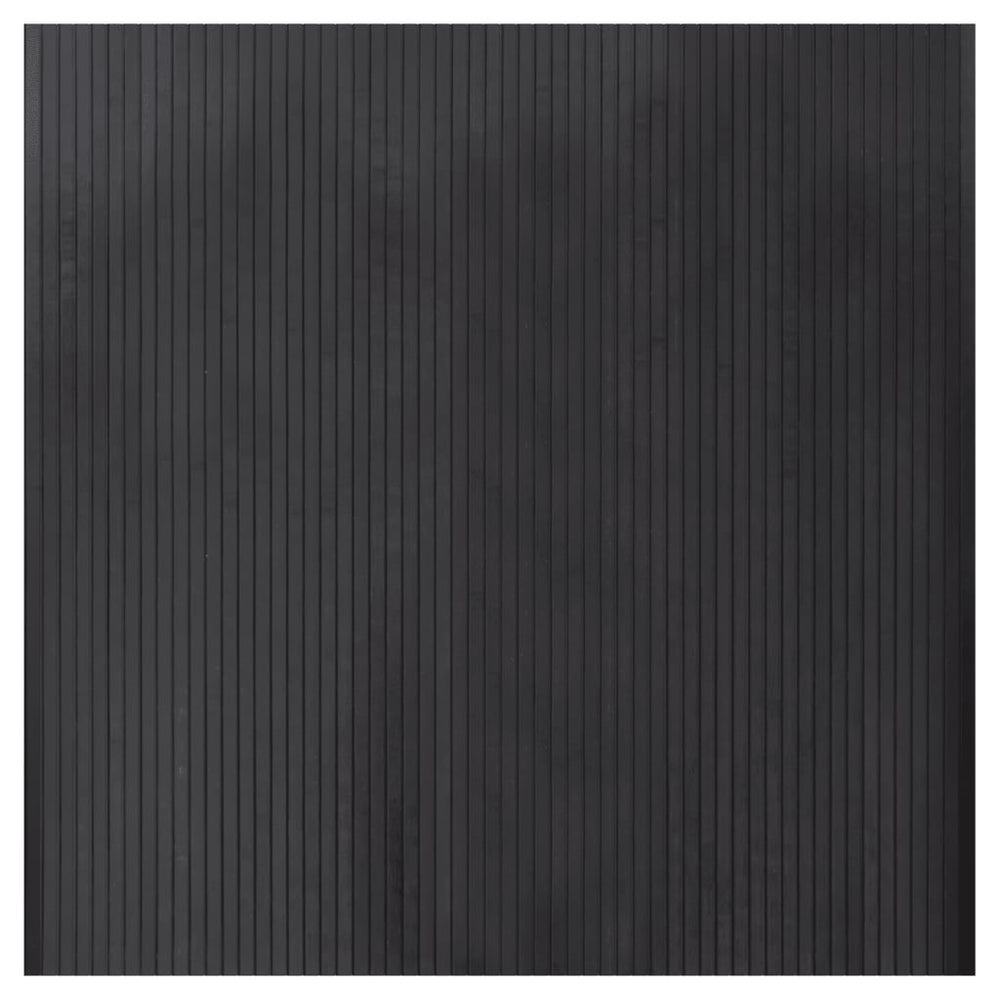 Grauer Bambus Teppich 100x100 cm
