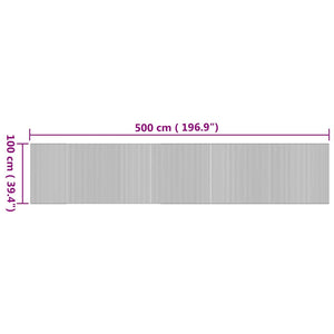 Bambus Teppich Natur 100x500 cm