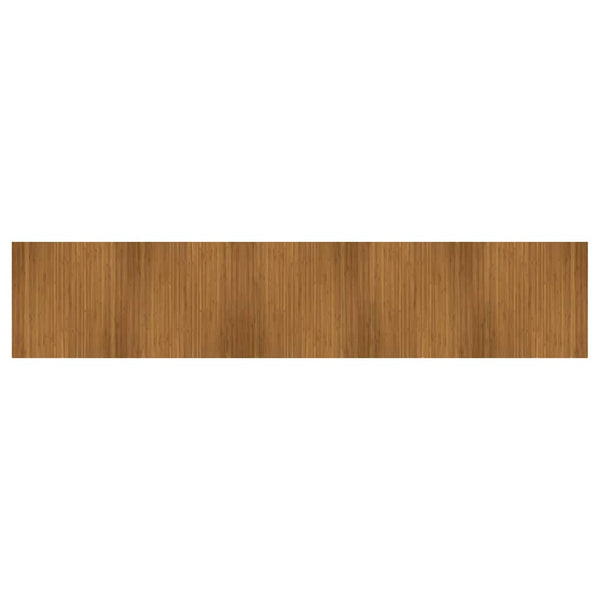 Brauner Bambus Teppich 100x500 cm