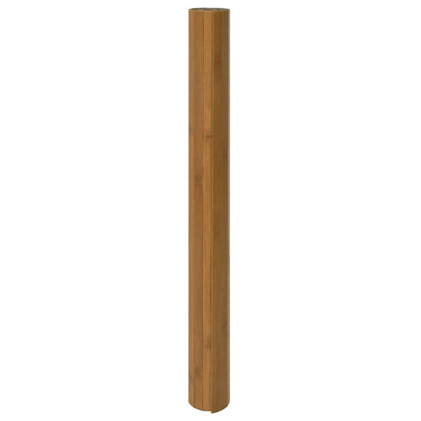 Brauner Bambus Teppich 100x500 cm