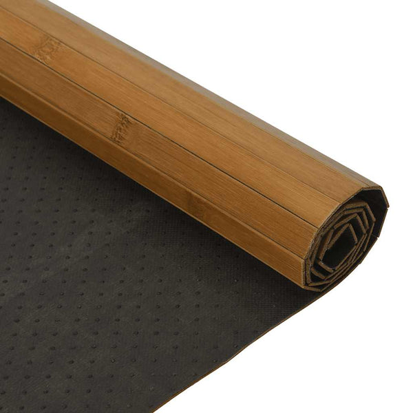 Brauner Bambus Teppich 100x500 cm