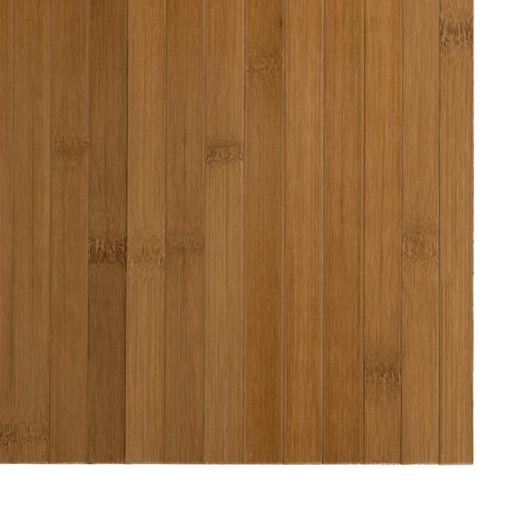 Brauner Bambus Teppich 100x500 cm