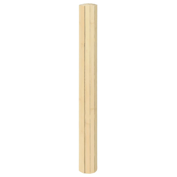 Bambus Teppich Hell Natur 100x500 cm