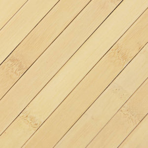 Bambus Teppich Hell Natur 100x500 cm