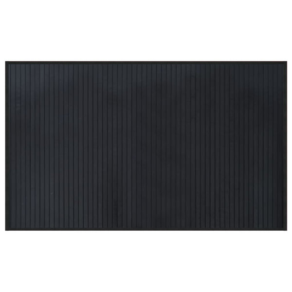Schwarzer Bambus Teppich 60x100 cm
