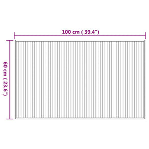 Bambus Teppich Natur 60x100 cm