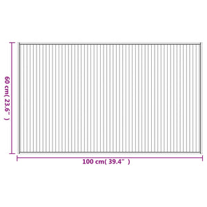 Bambus Teppich Hell 60x100 cm