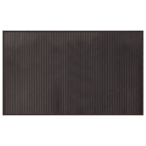 Dunkelbrauner Bambus Teppich 60x100 cm