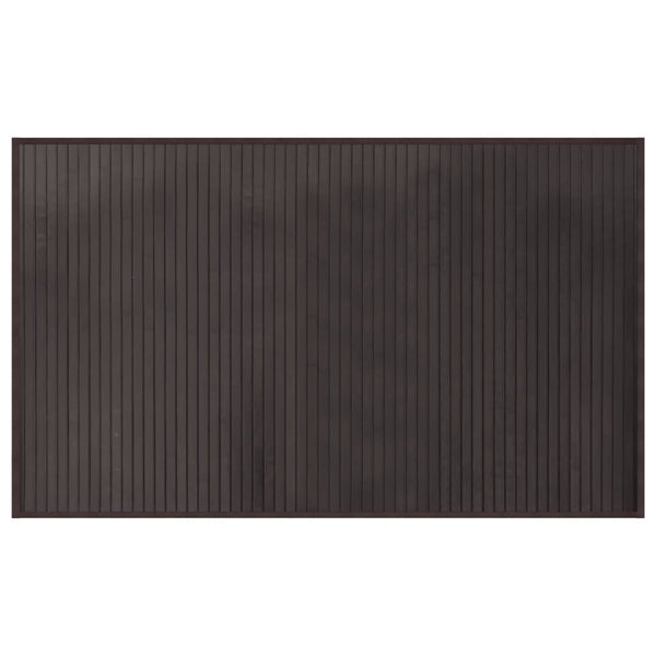 Dunkelbrauner Bambus Teppich 60x100 cm
