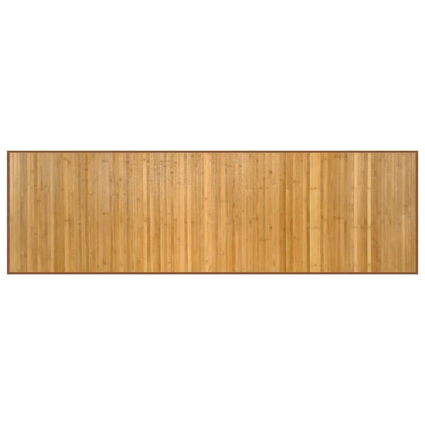 Bambus Teppich Natur Rechteckig 60x200 cm