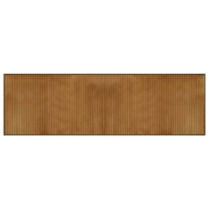 Rechteckiger Teppich Braun Bambus 60x200 cm
