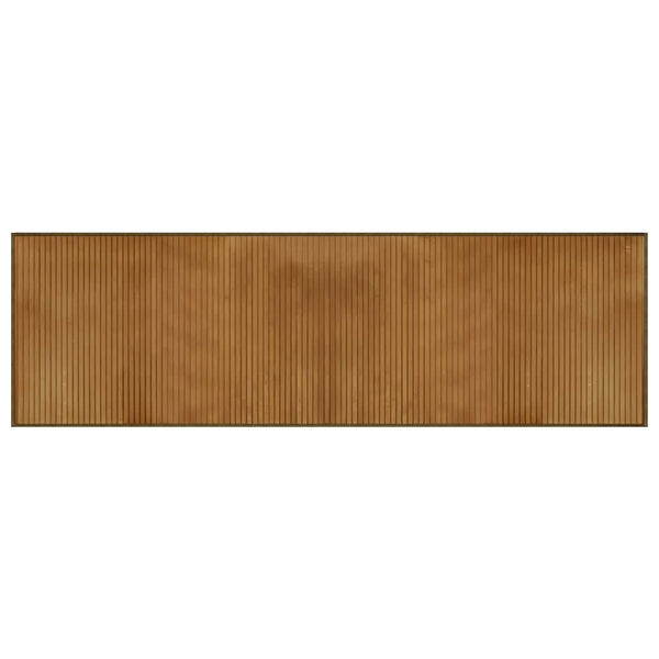 Rechteckiger Teppich Braun Bambus 60x200 cm