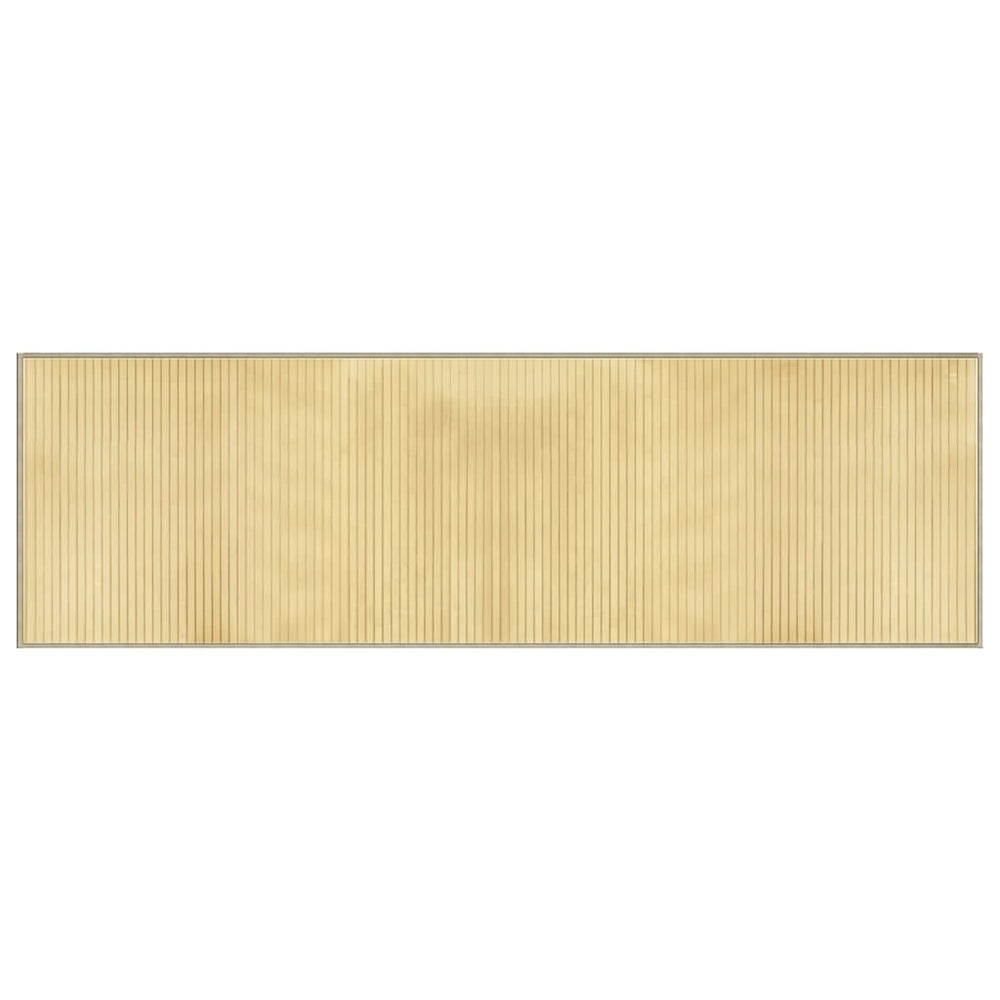 vidaXL Tapis rectangulaire couleur naturelle claire 60x200 cm Bambou