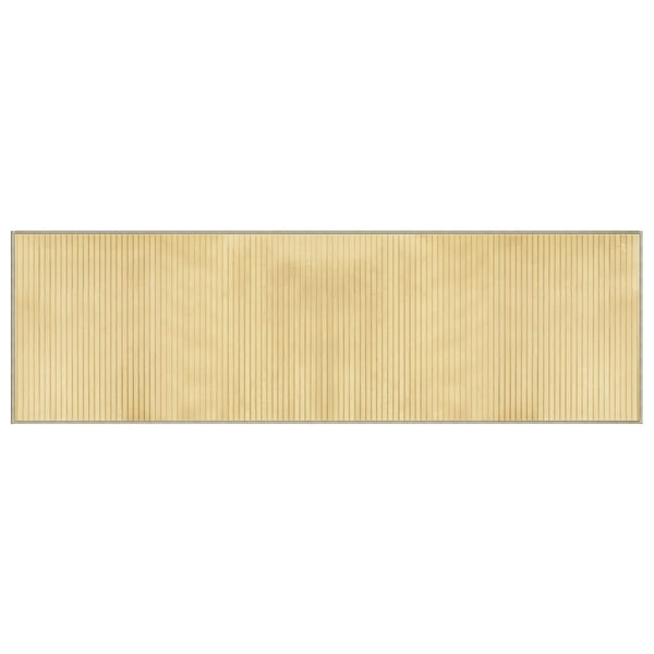 Bambus Teppich Hell 60x200 cm