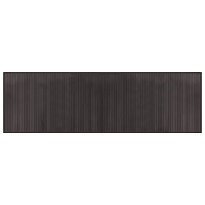 Dunkelbrauner Bambus Teppich 60x200 cm