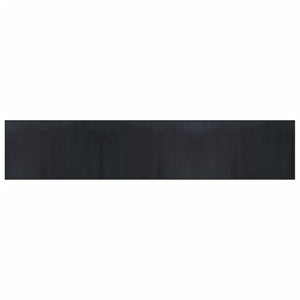 Schwarzer Bambus Teppich 60x300 cm