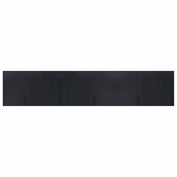 Schwarzer Bambus Teppich 60x300 cm