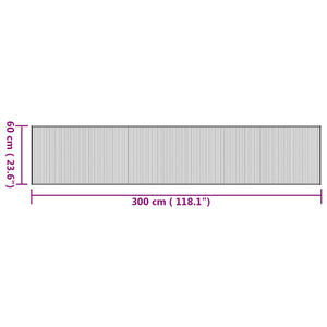 Bambus Teppich Natur 60x300 cm