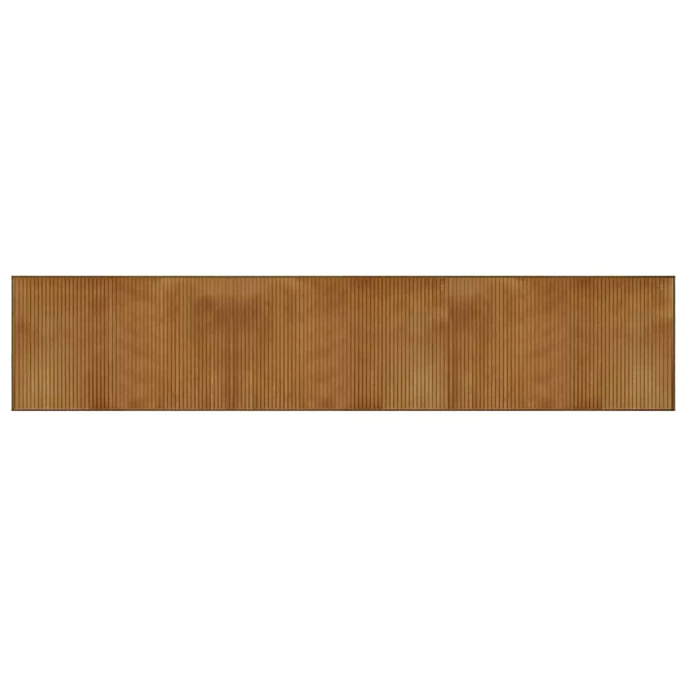 Brauner Bambus Teppich 60x300 cm