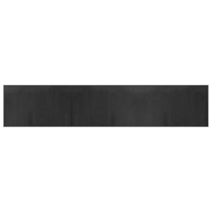 Grauer Bambus Teppich 60x300 cm