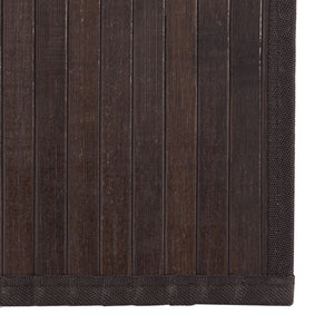 Dunkelbrauner Bambus Teppich 60x300 cm