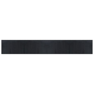 Schwarzer Bambus Teppich 60x400 cm