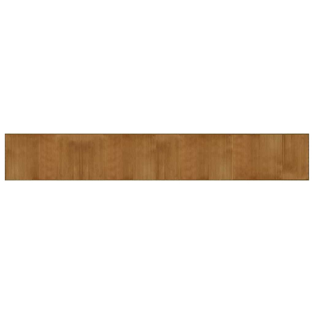 Brauner Bambus Teppich 60x400 cm