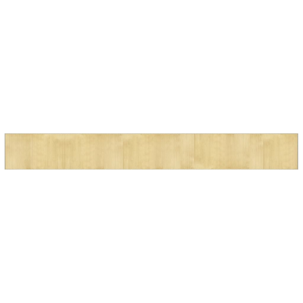 vidaXL Tapis rectangulaire Nature clair 60x500 cm Bambou