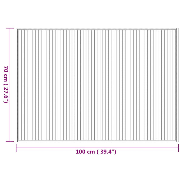 Bambus Teppich Natur 70x100 cm