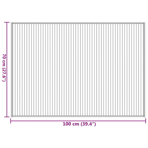 Bambus Teppich Hell 70x100 cm