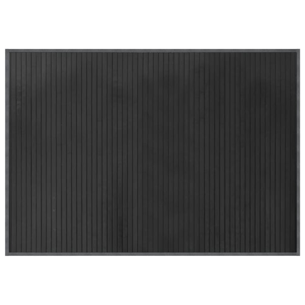Grauer Bambus Teppich 70x100 cm